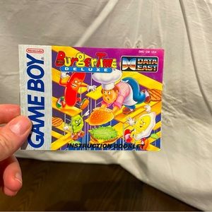 Vintage 1980s Gameboy Manual ONLY BURGERTIME DELUXE RETRO Games Arcade Classics